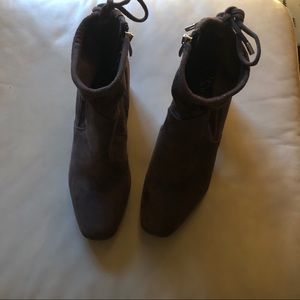 Franco Sarto suede ankle boots
